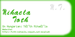 mihaela toth business card